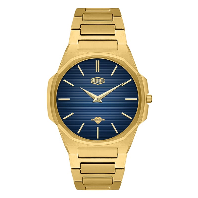 HeroForce 5037A – Luxury Octagonal Watch with Textured Dial