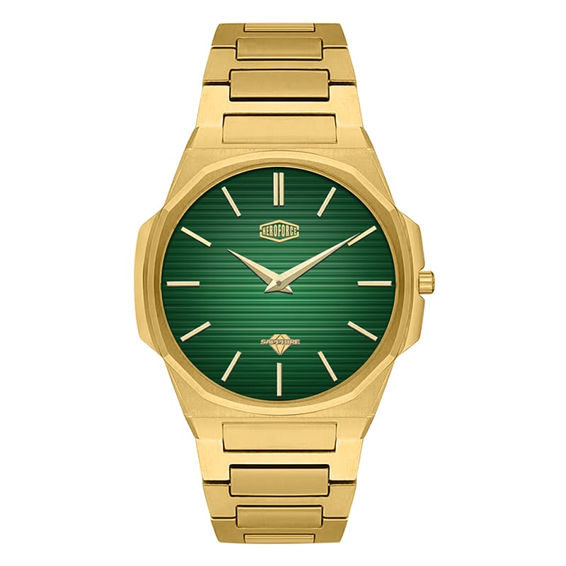 HeroForce 5037A – Luxury Octagonal Watch with Textured Dial