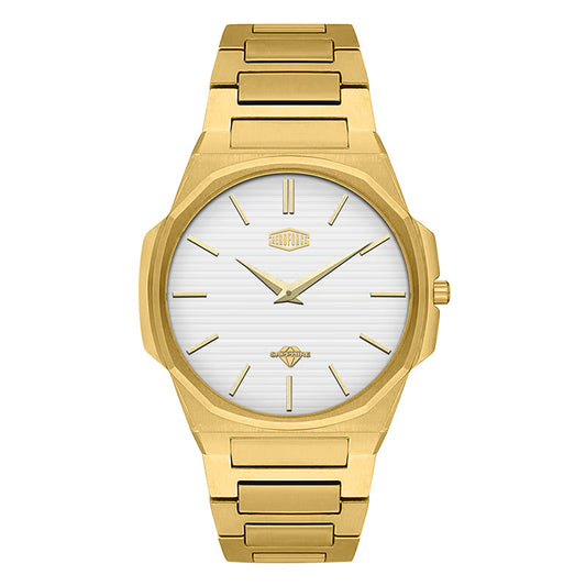 HeroForce 5037A – Luxury Octagonal Watch with Textured Dial