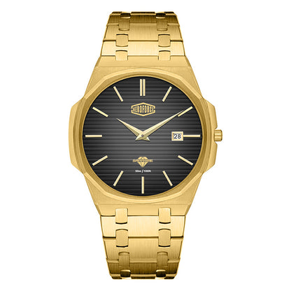 gold black dial