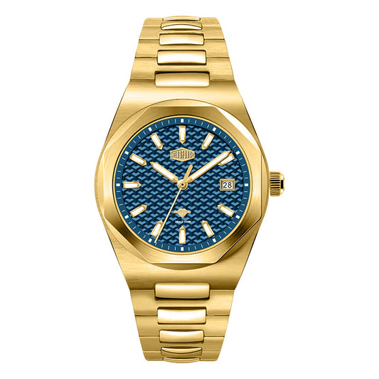 HeroForce 5041 – Luxury Analog Watch with 3D Mosaic Dial & Sapphire Glass