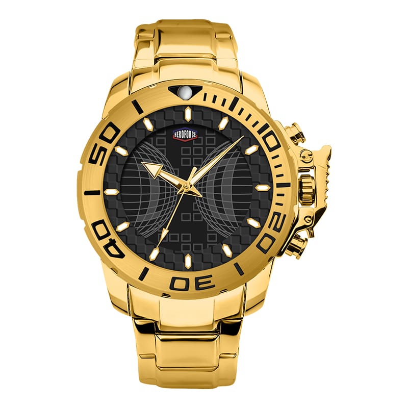 HeroForce 5004 – Men’s Bold Stainless Steel Watch