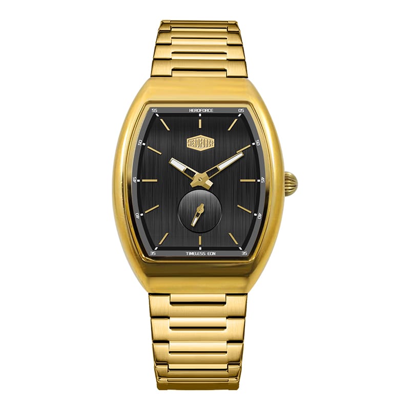 HeroForce 5023A – Luxury Octagonal Watch - Horizontal Textured Dial & Sapphire Glass