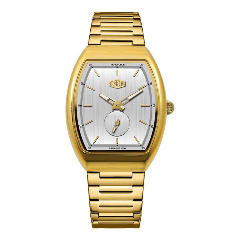 HeroForce 5023A – Luxury Octagonal Watch - Horizontal Textured Dial & Sapphire Glass