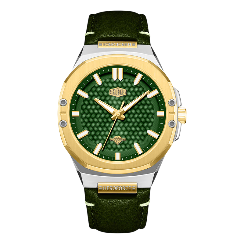 green dial two-tone case