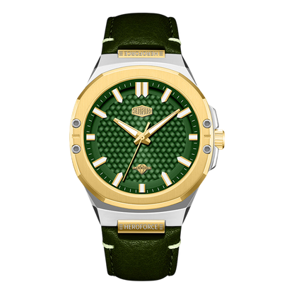 green dial two-tone case