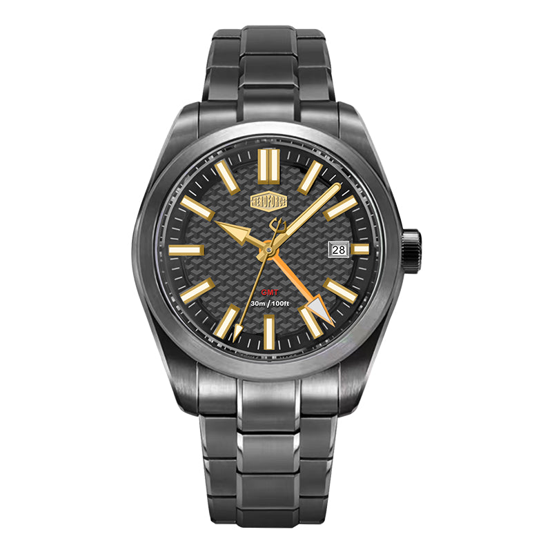 HeroForce 5031 – Luxury Square Analog Watch with Sapphire Glass & Date Display