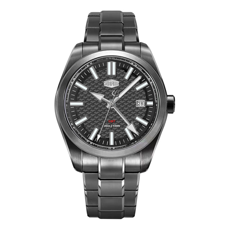 HeroForce 5031 – Luxury Square Analog Watch with Sapphire Glass & Date Display