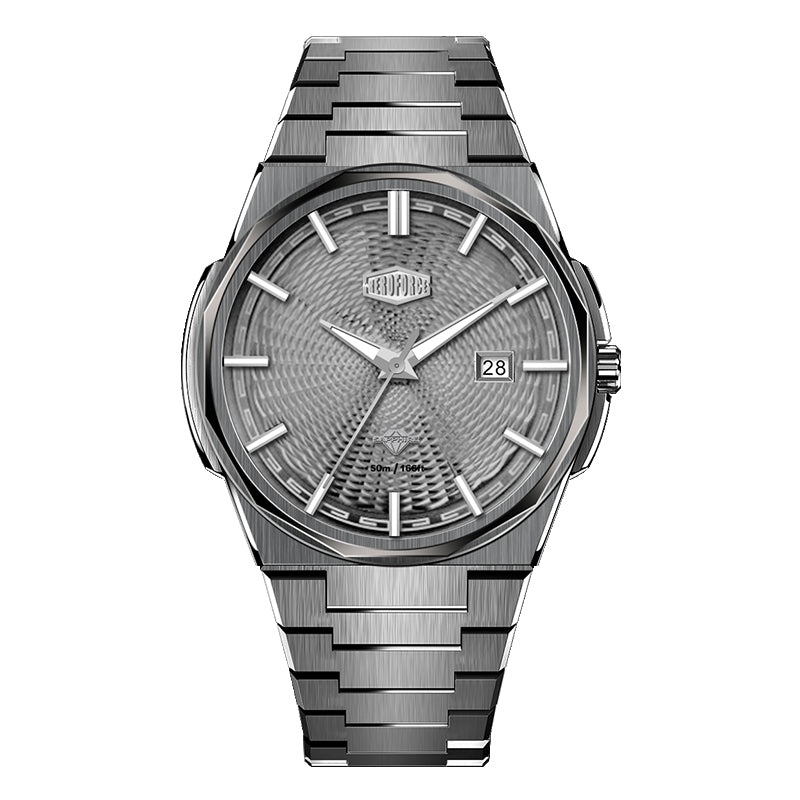 HeroForce 5053A – Luxury Mechanical-Style Watch with Octagonal Bezel