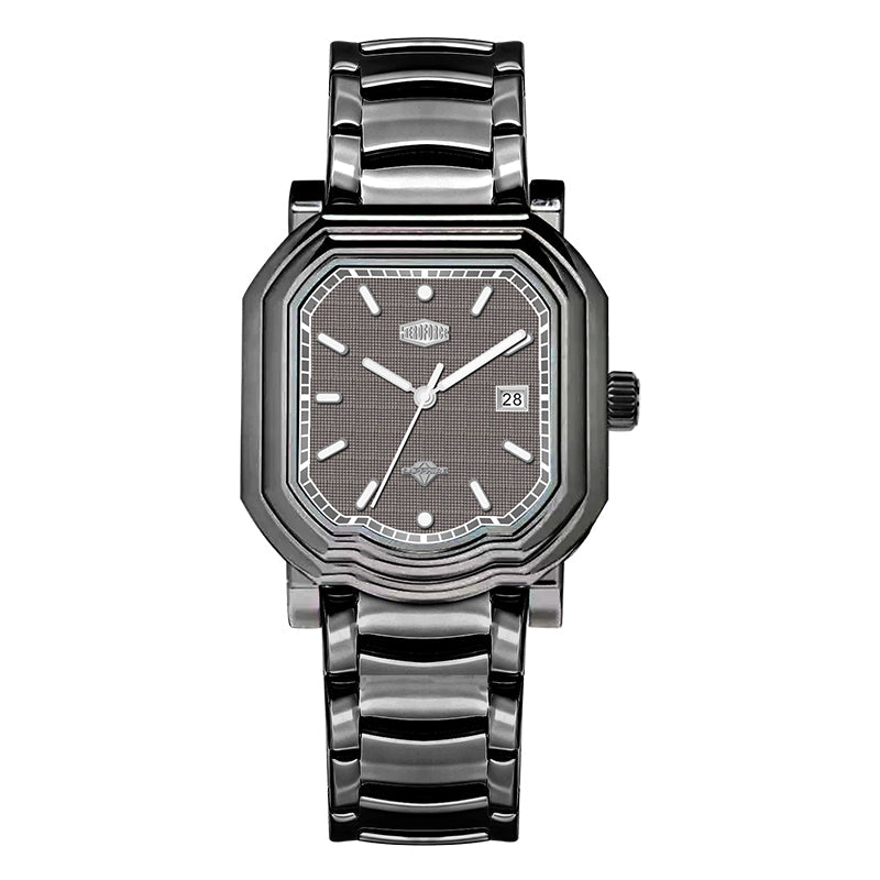 HeroForce 5051S – Men’s Geometric Analog Watch with Textured Dial