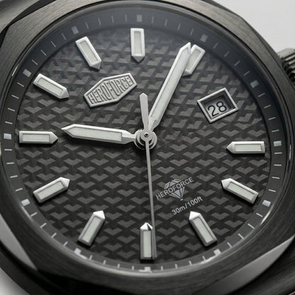 HeroForce 5041 Men's Watc - textured dial, sharp indices, subdials