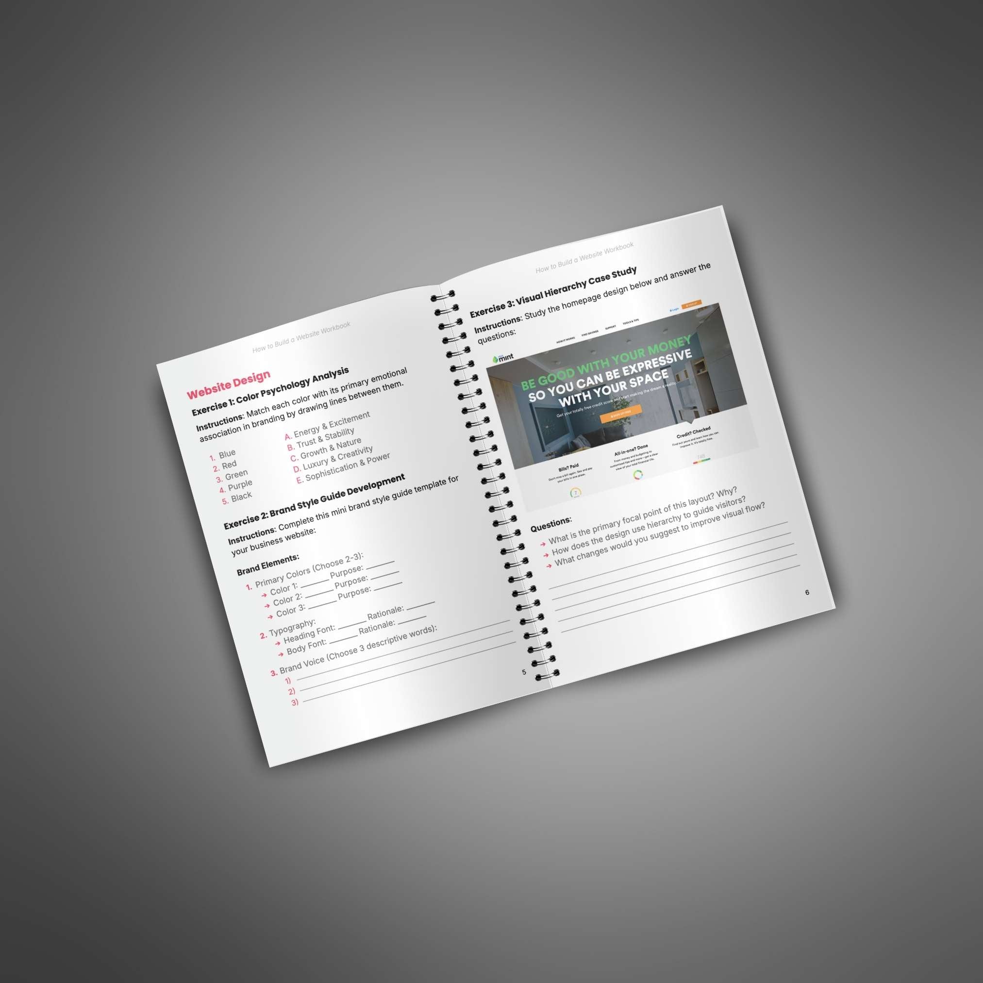 Skillboomer How to Build a Website - Workbook