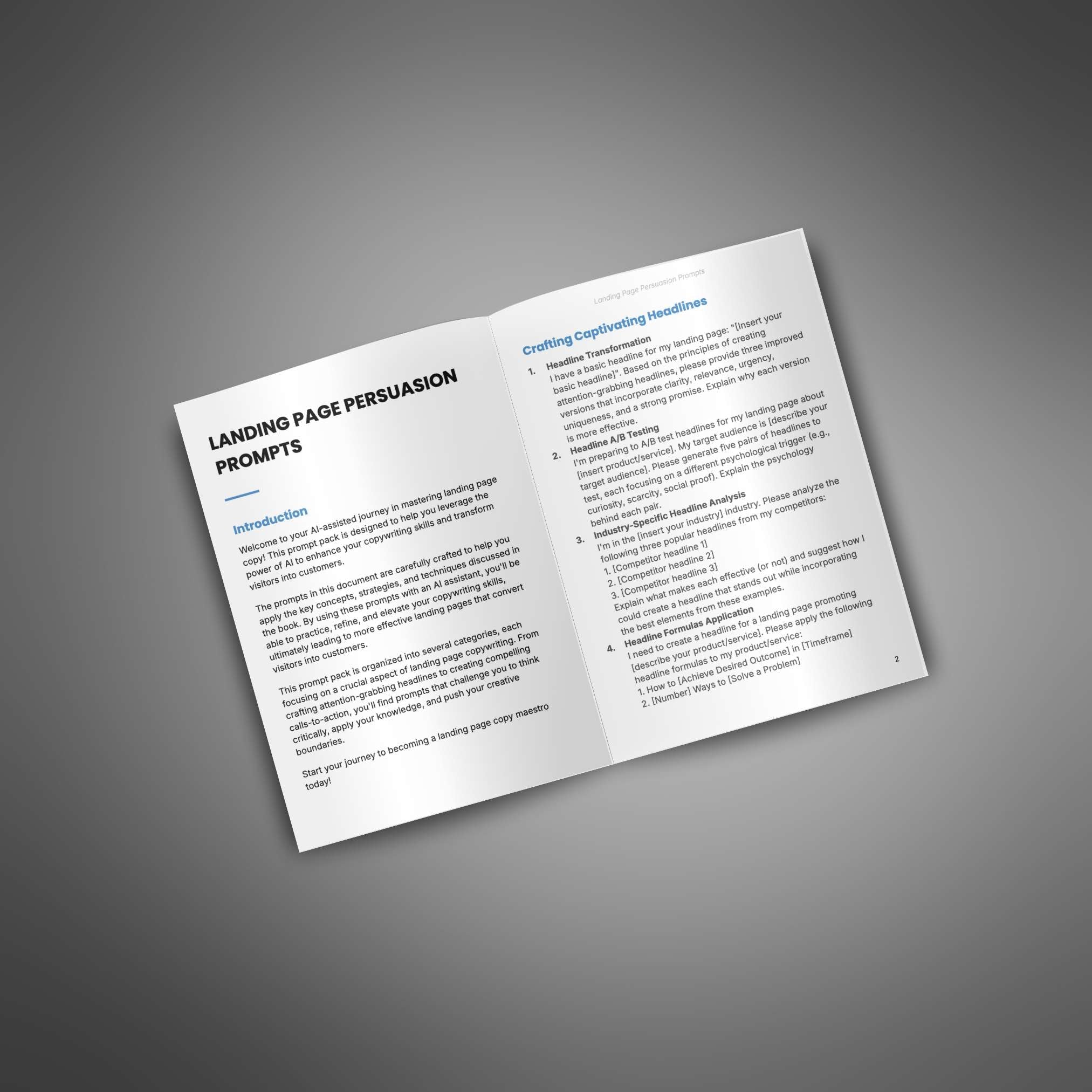 Skillboomer Landing Page Persuasion - Prompts
