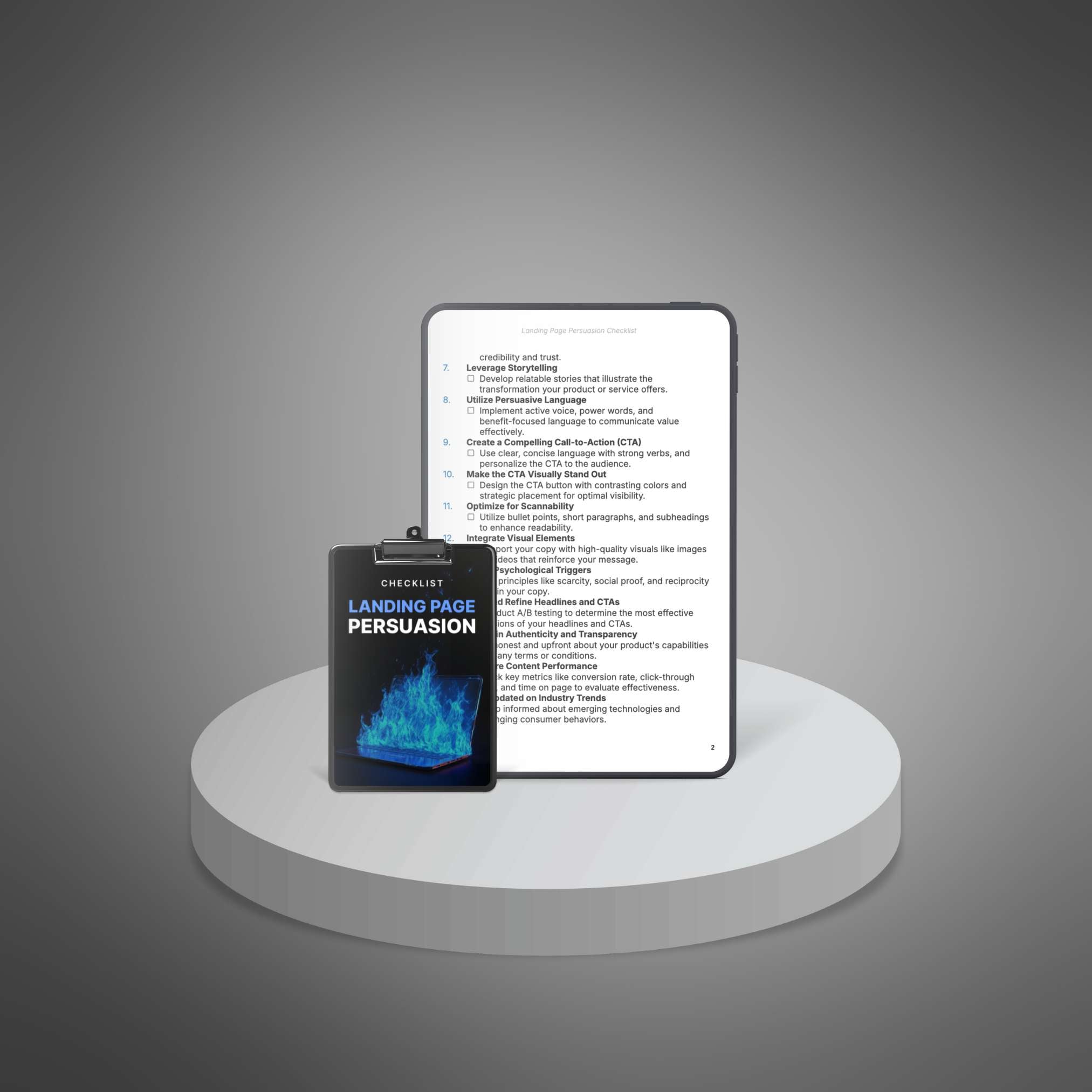 Skillboomer Landing Page Persuasion - Checklist