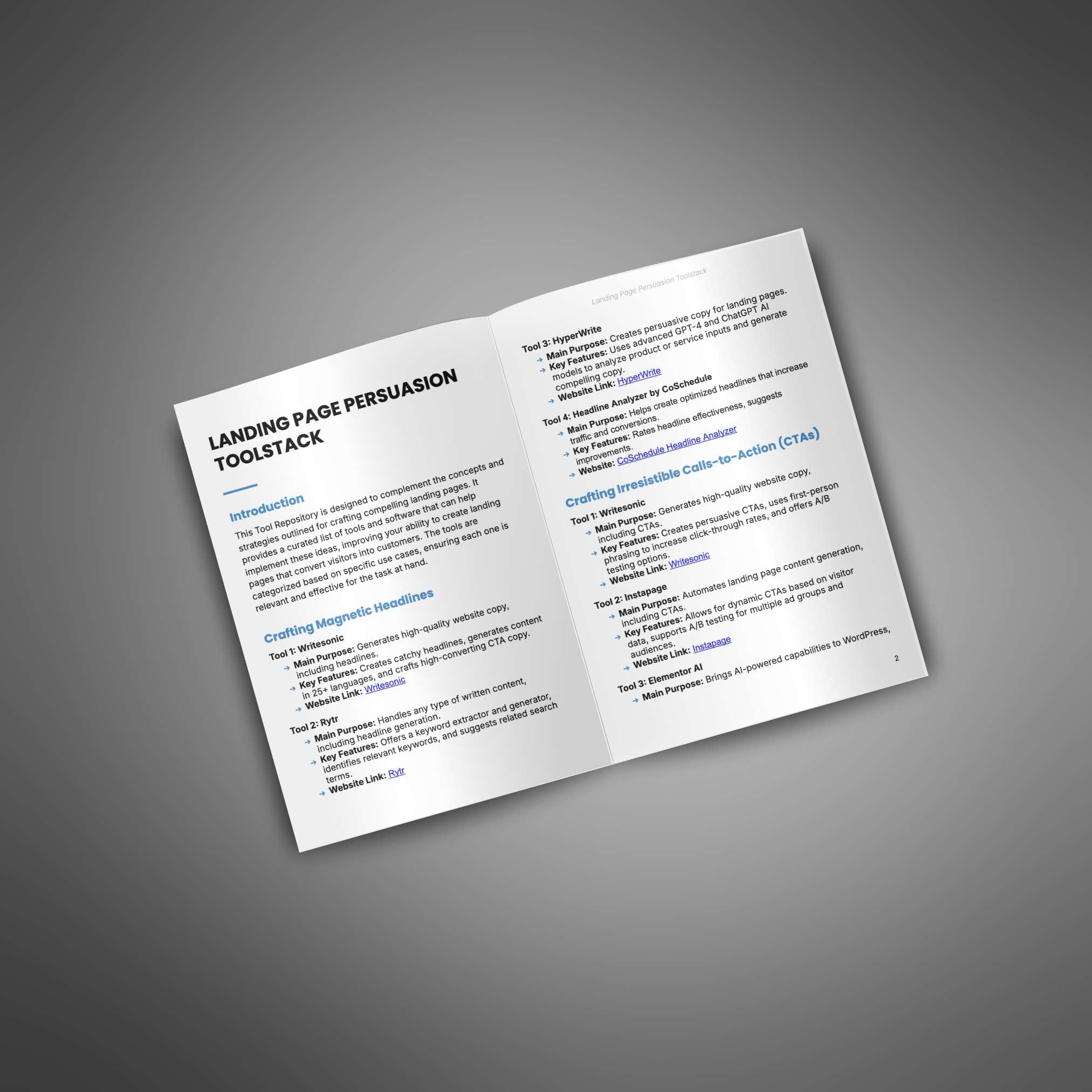 Skillboomer Landing Page Persuasion - Toolstack
