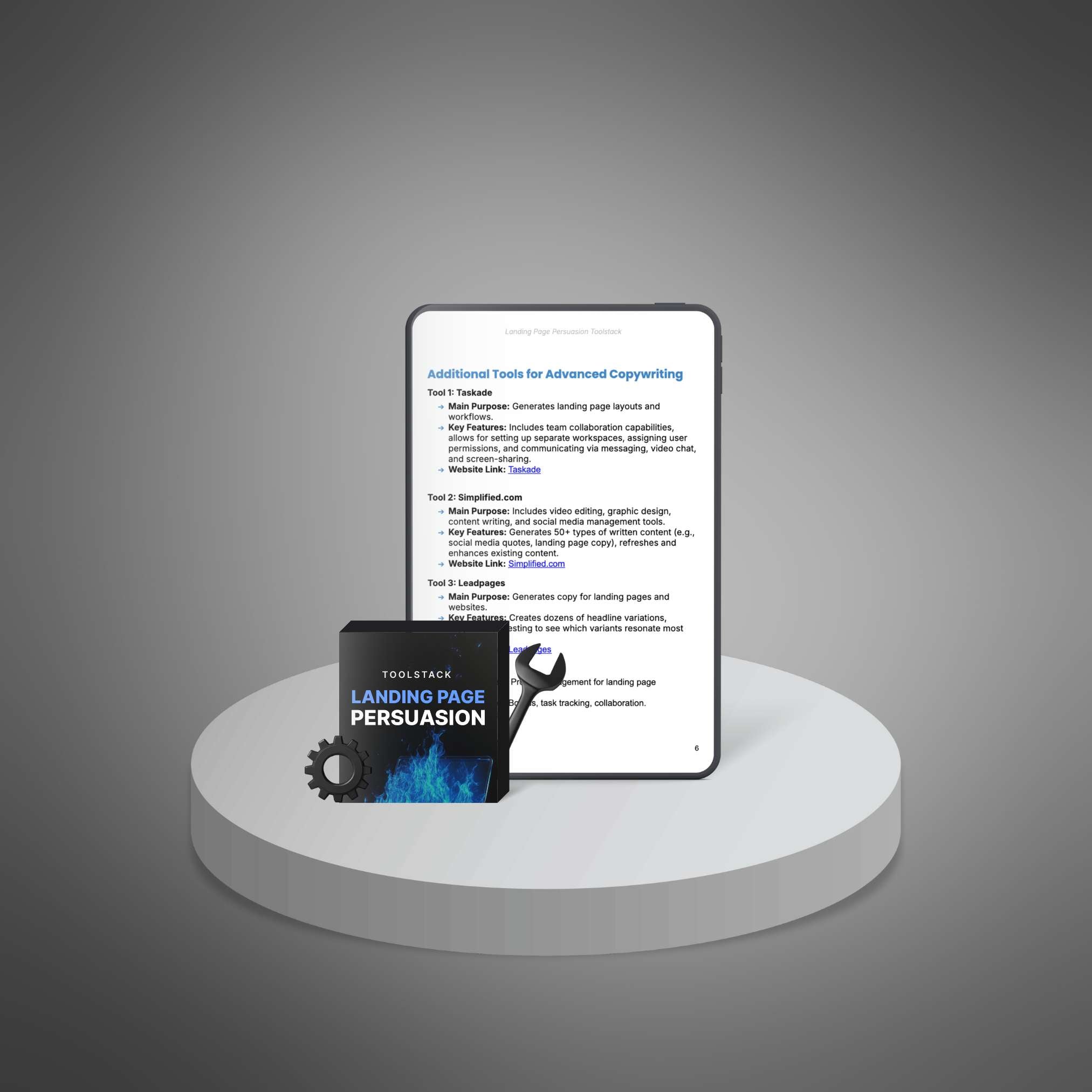 Skillboomer Landing Page Persuasion - Toolstack