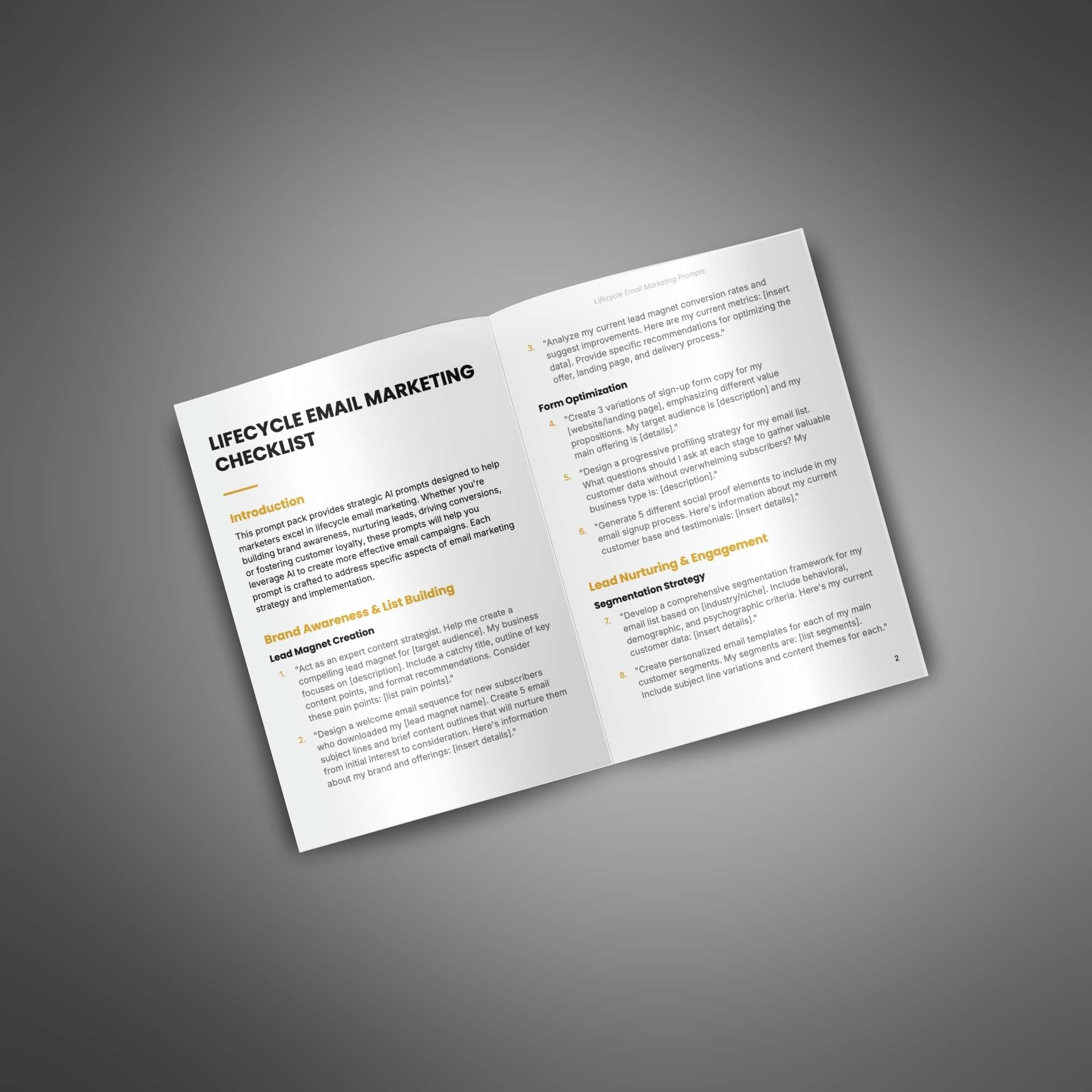 Skillboomer Lifecycle Email Marketing - Prompts