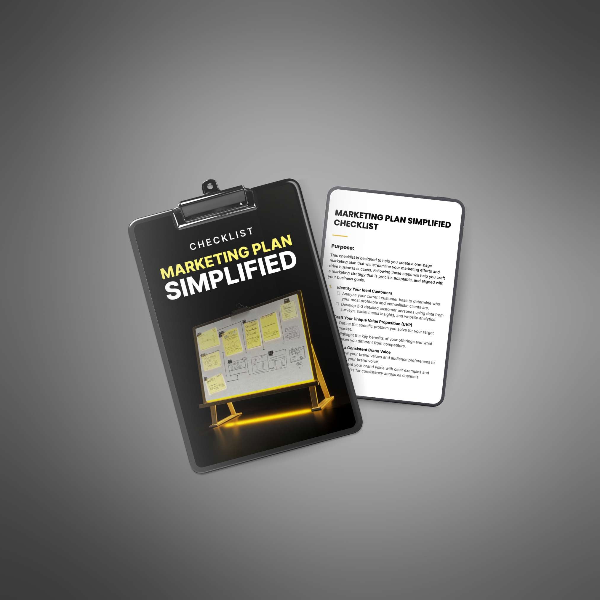 Skillboomer Marketing Plan Simplified - Checklist