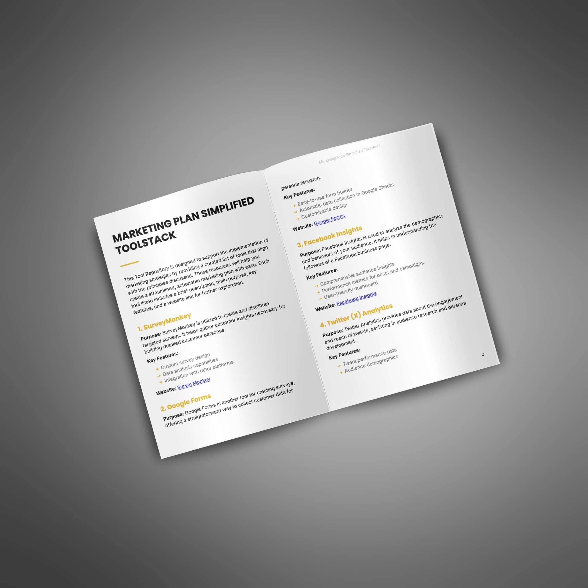 Skillboomer Marketing Plan Simplified - Toolstack