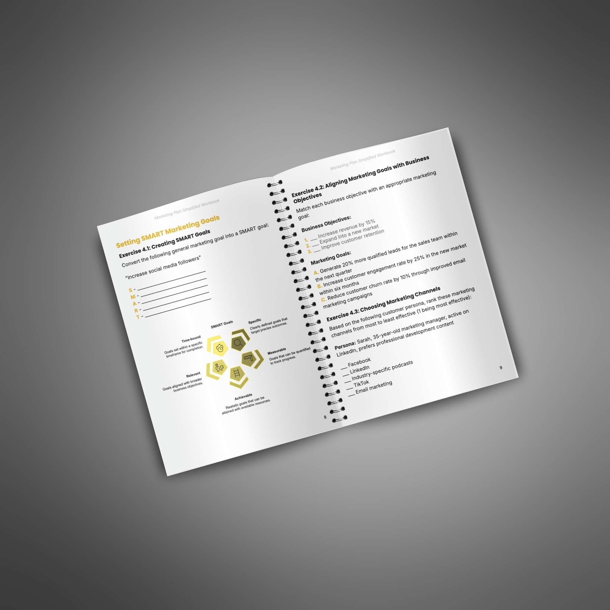 Skillboomer Marketing Plan Simplified - Workbook