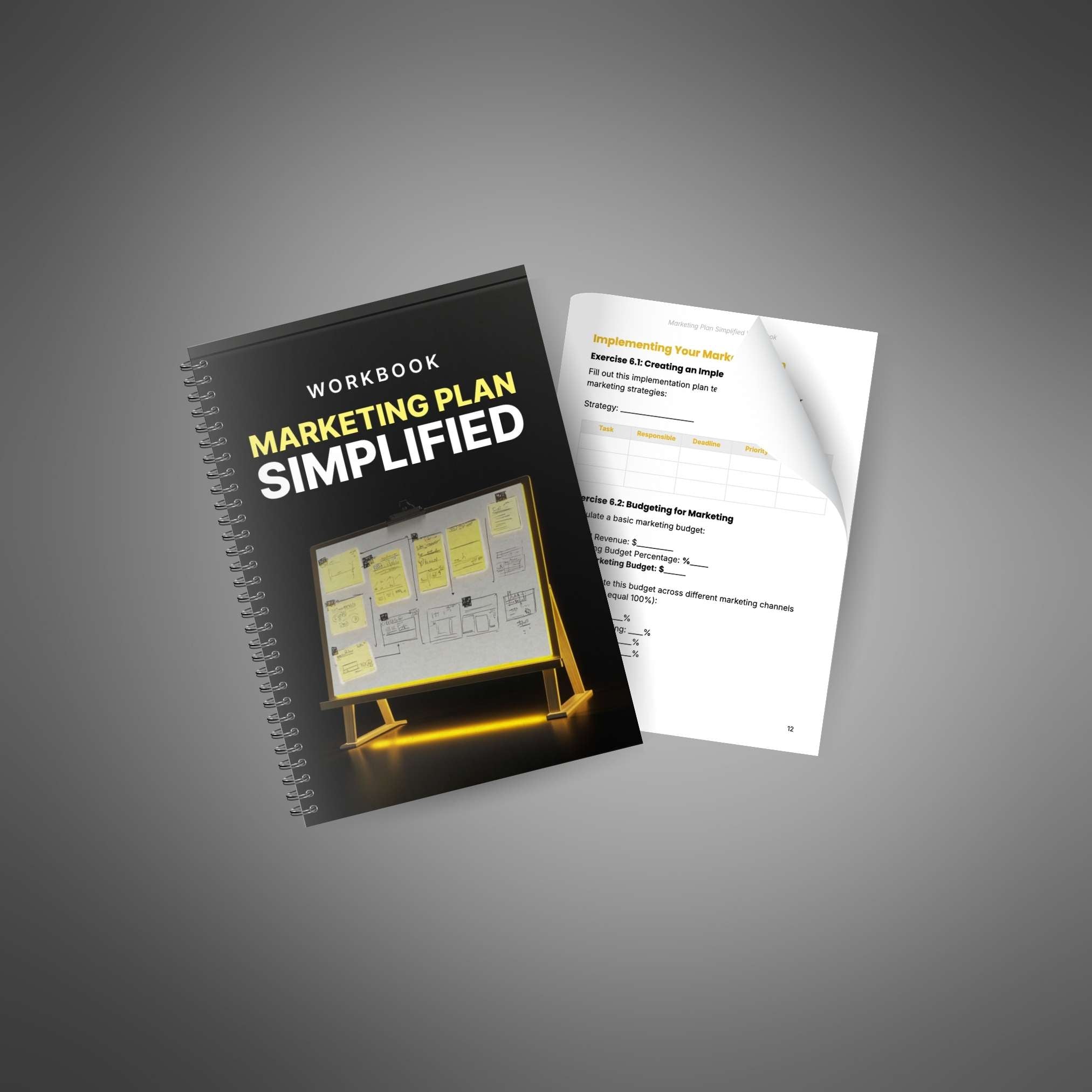 Skillboomer Marketing Plan Simplified - Workbook