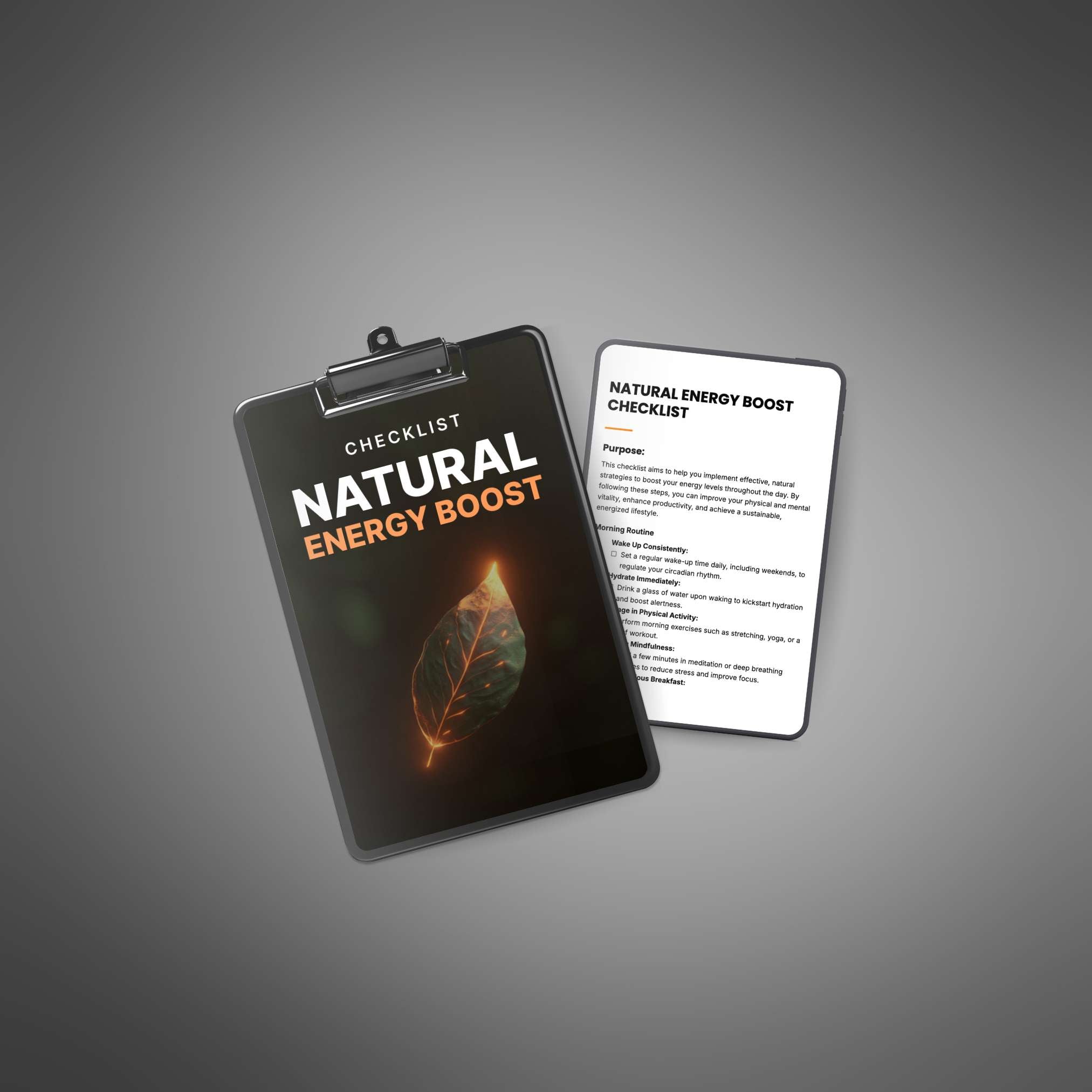 Skillboomer Natural Energy Boost - Checklist