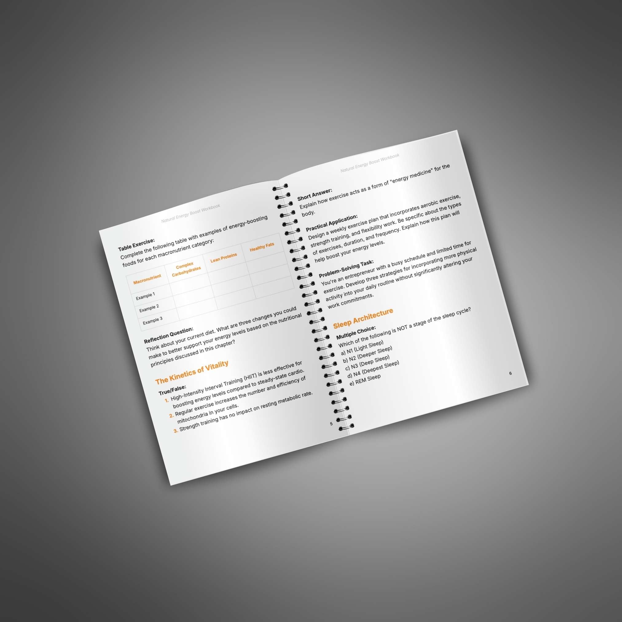 Skillboomer Natural Energy Boost - Workbook