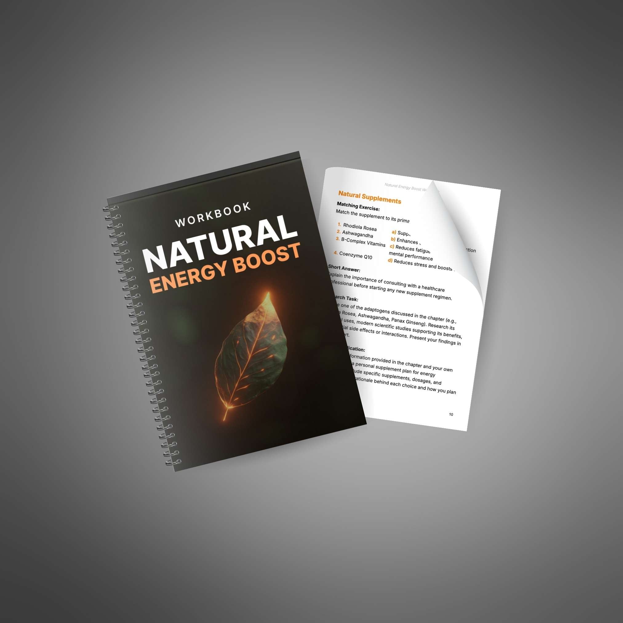 Skillboomer Natural Energy Boost - Workbook