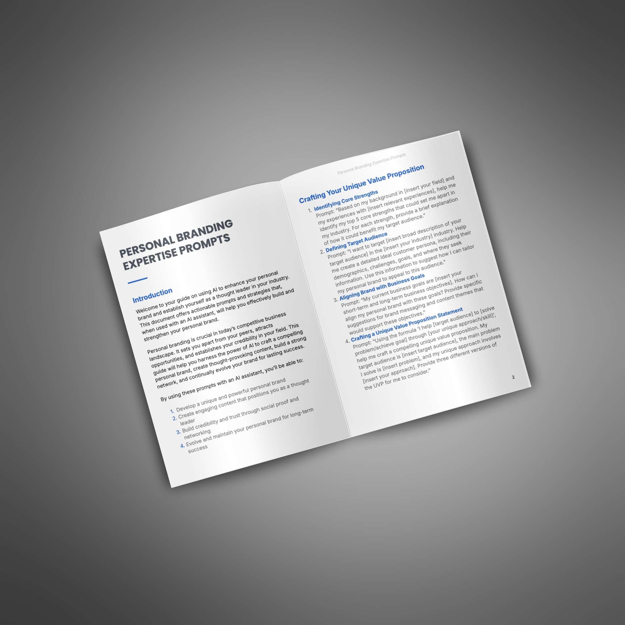 Skillboomer Personal Branding Expertise - Prompts