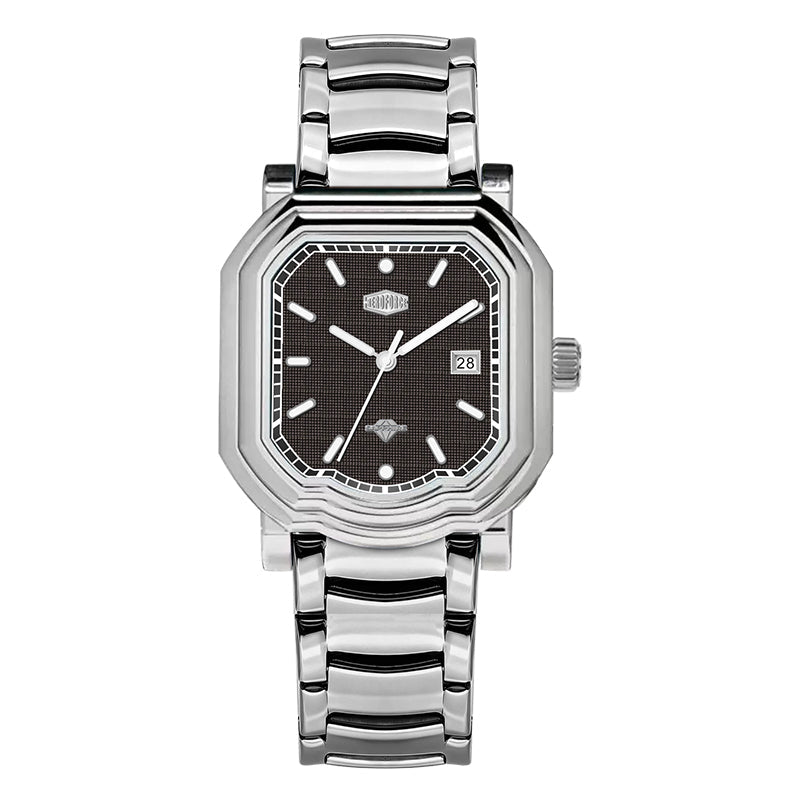 HeroForce 5051S – Men’s Geometric Analog Watch with Textured Dial