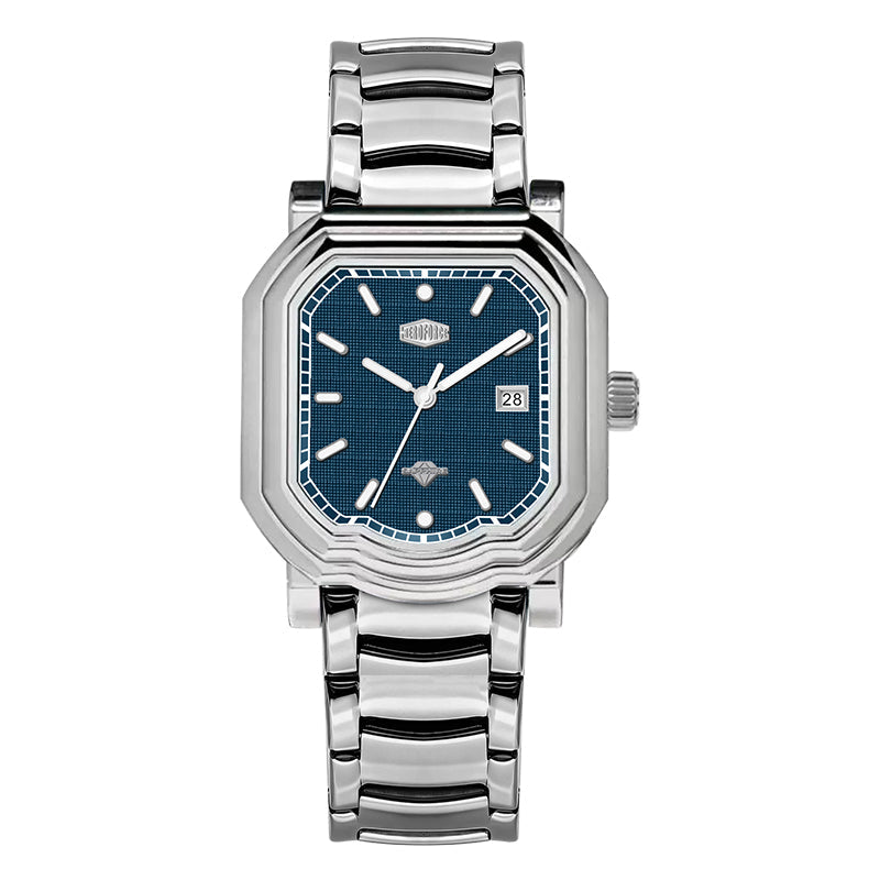HeroForce 5051S – Men’s Geometric Analog Watch with Textured Dial