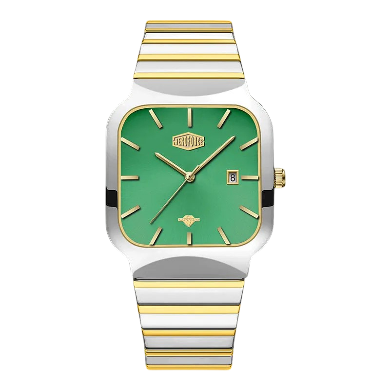 green dial two-tone bracelet