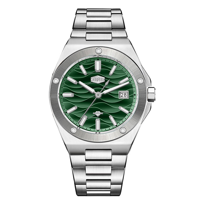 HeroForce 5039 – Luxury Watch - Wave Textured Dial & Sapphire Glass