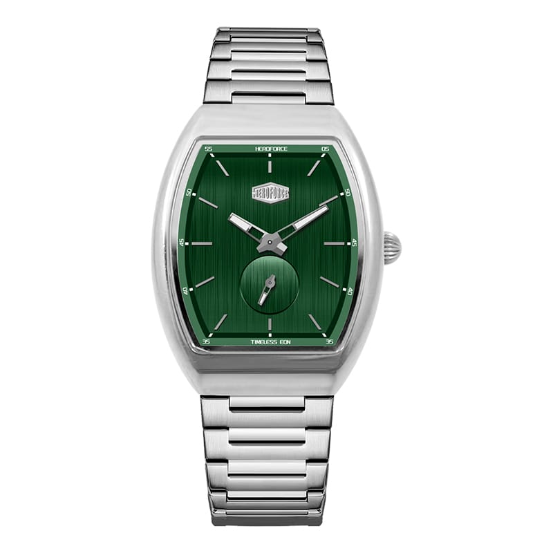 HeroForce 5023A – Luxury Octagonal Watch - Horizontal Textured Dial & Sapphire Glass