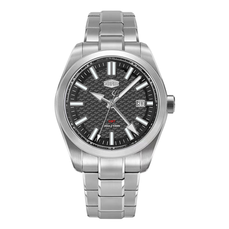 HeroForce 5031 – Luxury Square Analog Watch with Sapphire Glass & Date Display