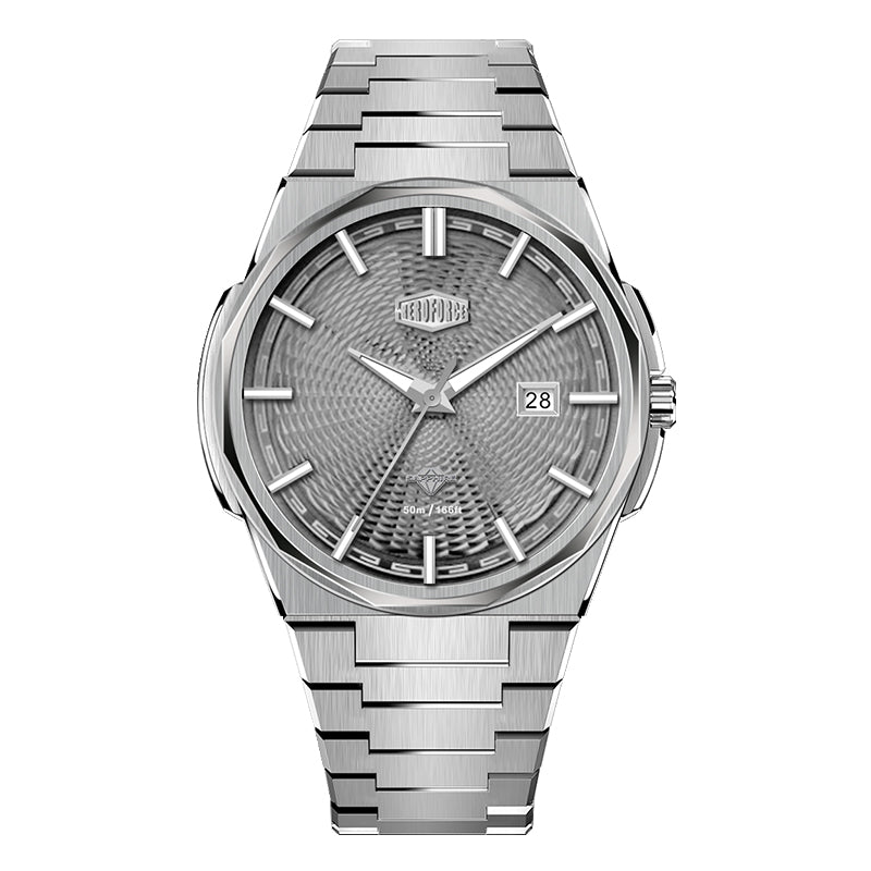 HeroForce 5053A – Luxury Mechanical-Style Watch with Octagonal Bezel