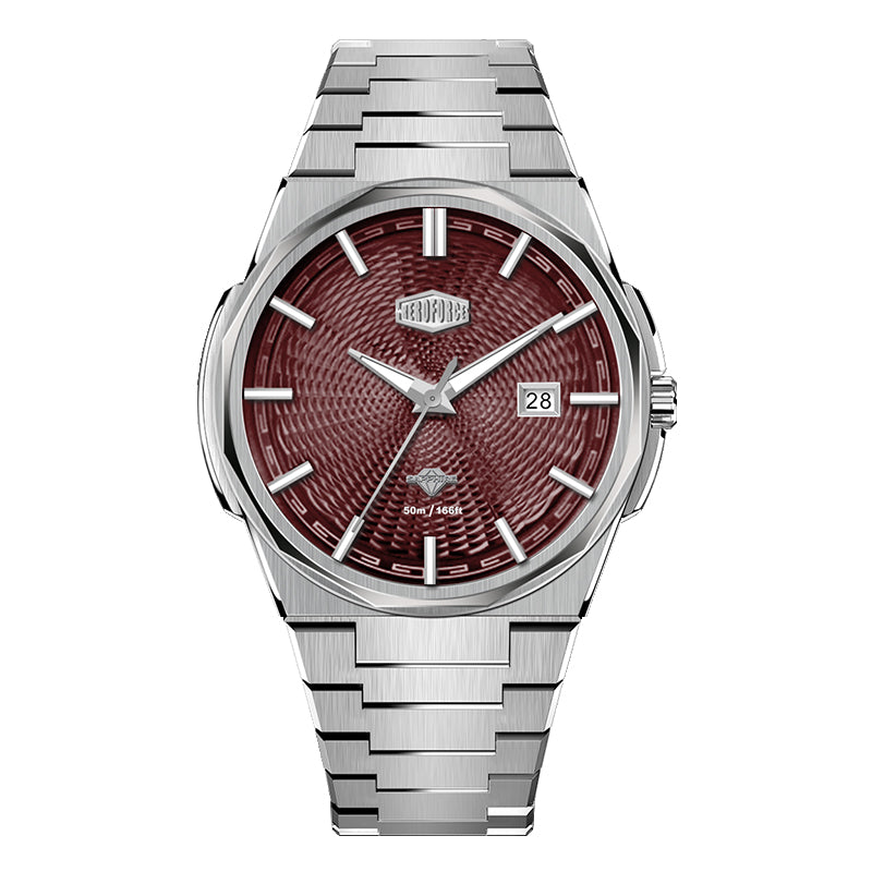 HeroForce 5053A – Luxury Mechanical-Style Watch with Octagonal Bezel