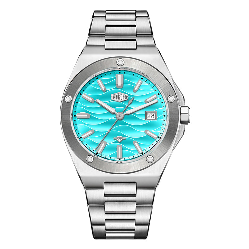 HeroForce 5039 – Luxury Watch - Wave Textured Dial & Sapphire Glass