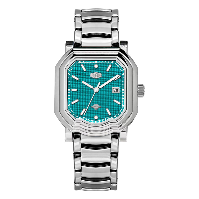 HeroForce 5051S – Men’s Geometric Analog Watch with Textured Dial