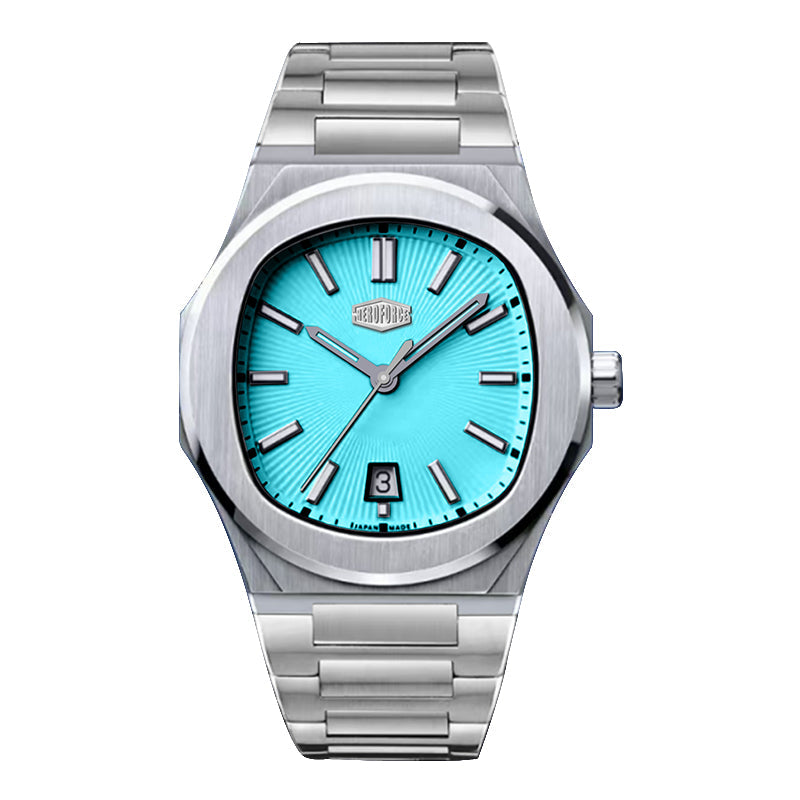 HeroForce 5046 – Luxury Analog Watch with Sunray Dial & Tapered Link Bracelet