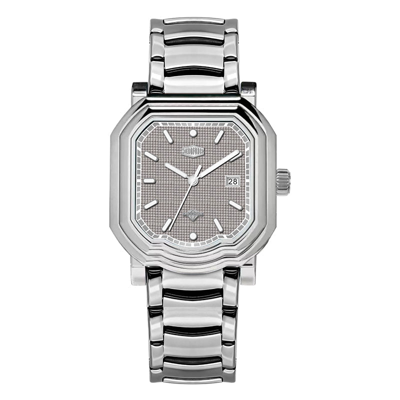 HeroForce 5051S – Men’s Geometric Analog Watch with Textured Dial