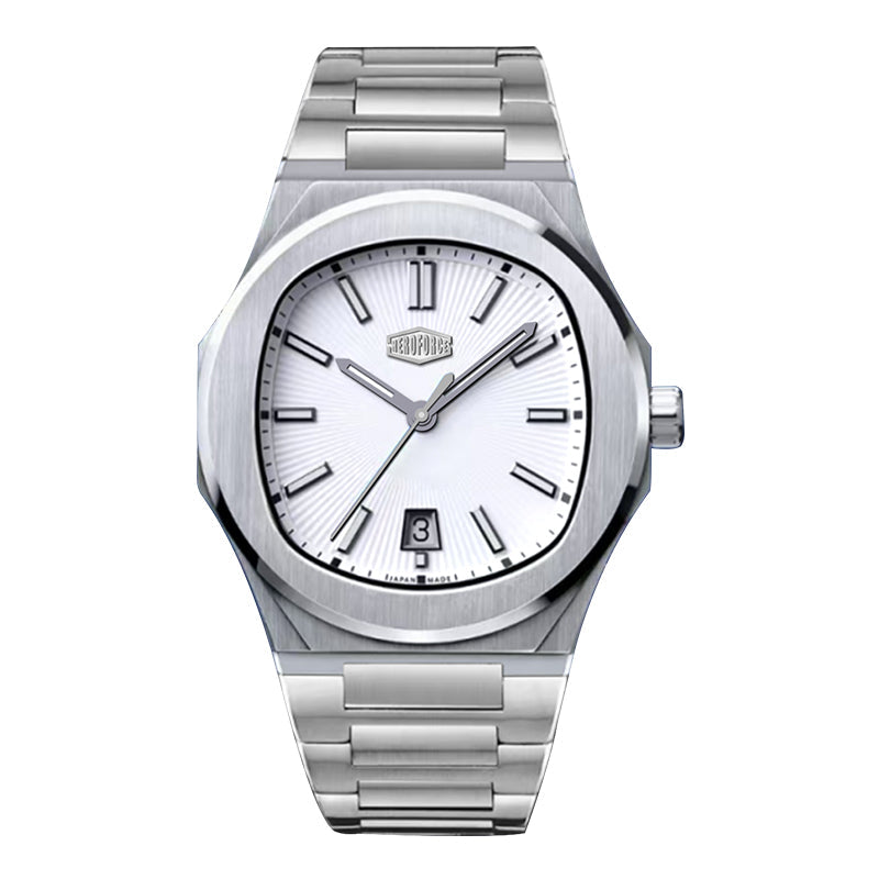 HeroForce 5046 – Luxury Analog Watch with Sunray Dial & Tapered Link Bracelet