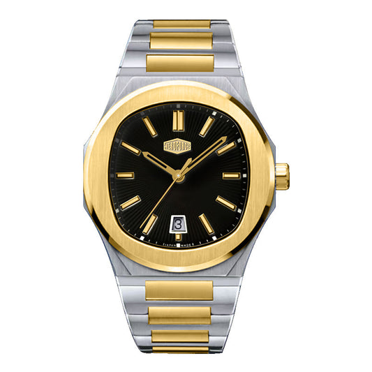 HeroForce 5046 – Luxury Analog Watch with Sunray Dial & Tapered Link Bracelet