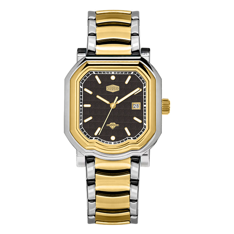 HeroForce 5051S – Men’s Geometric Analog Watch with Textured Dial