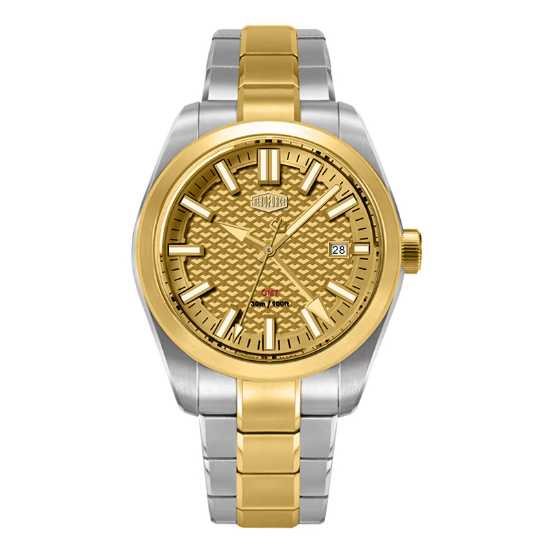 HeroForce 5031 – Luxury Square Analog Watch with Sapphire Glass & Date Display