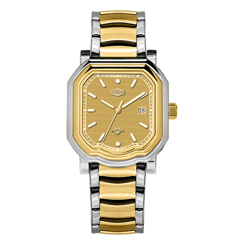HeroForce 5051S – Men’s Geometric Analog Watch with Textured Dial