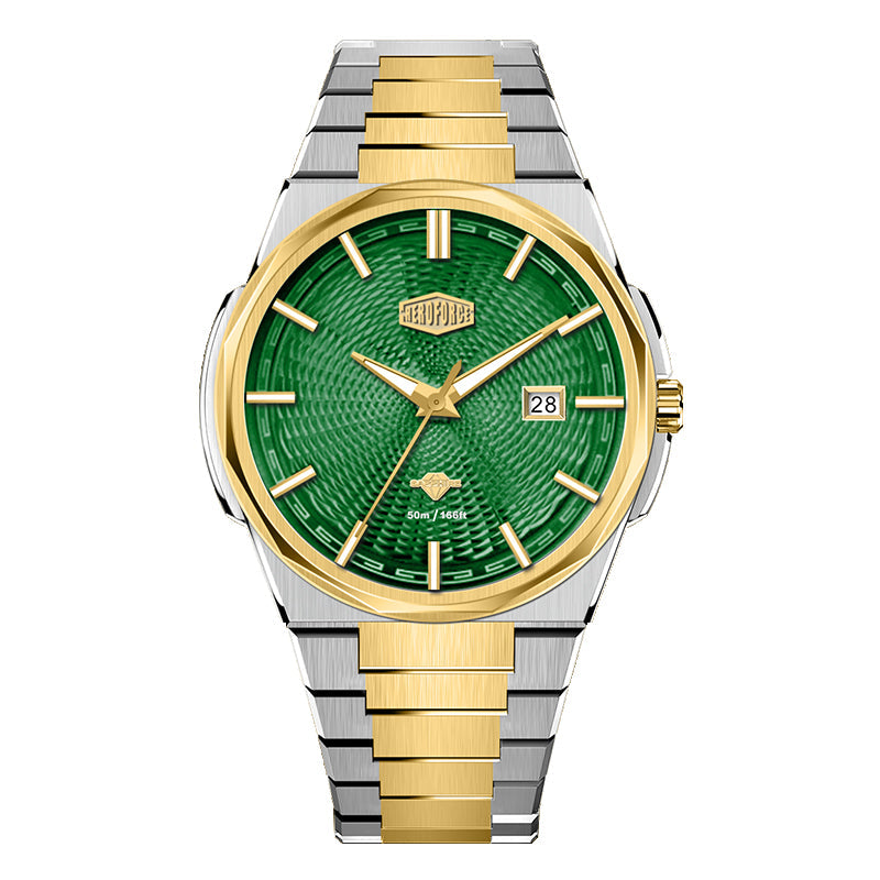 HeroForce 5053A – Luxury Mechanical-Style Watch with Octagonal Bezel