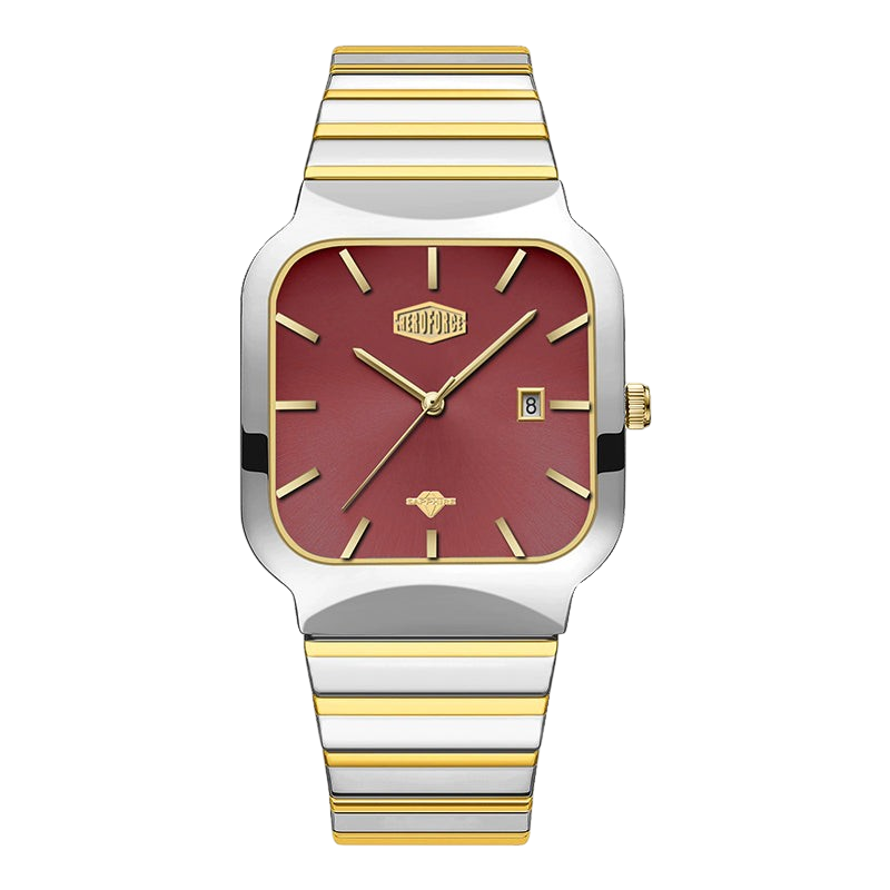 Red dial two-tone bracelet