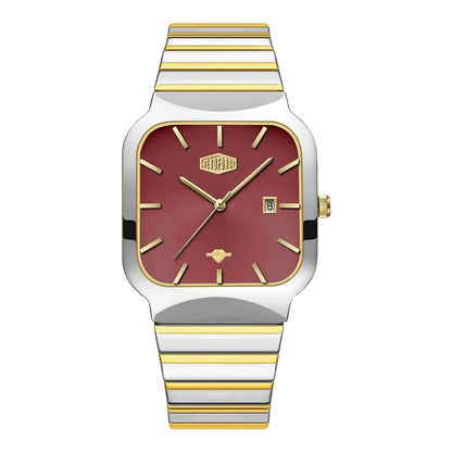 Red dial two-tone bracelet