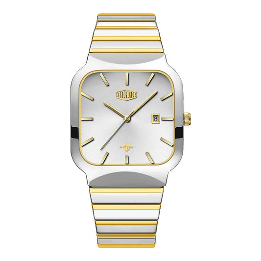 HeroForce 5055GL - Luxury Square Analog Watch with Sapphire Glass & Date Display